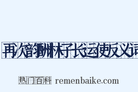 再次韵酬林子长运使反义词是什么意思的图片